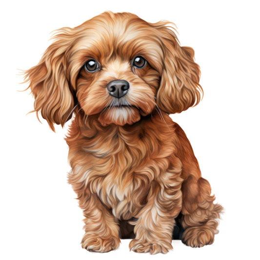 Cute Cavapoos Fabric Panel 38