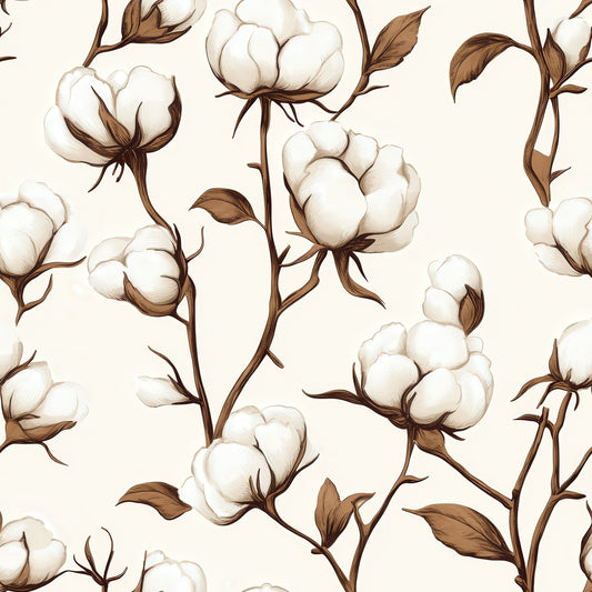 Raw White Cotton Pattern 11 Quilting Cotton Fabric