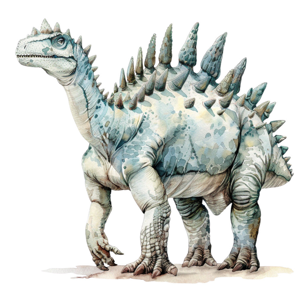 Watercolor Dinosaurs Fabric Panel 26