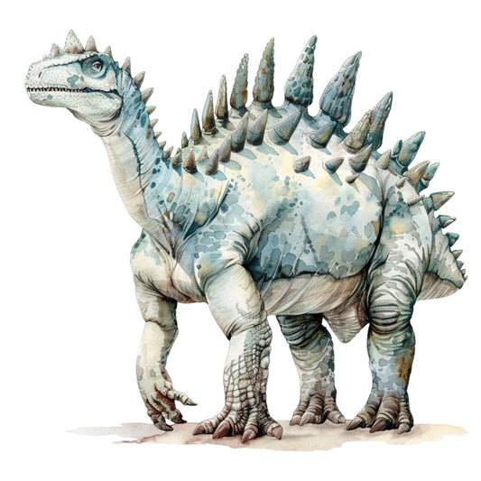 Watercolor Dinosaurs Fabric Panel 26