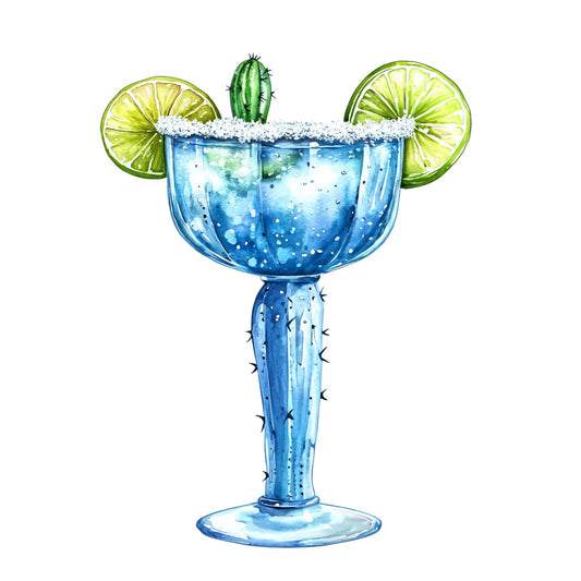 Watercolor Texas Fabric Panel 32