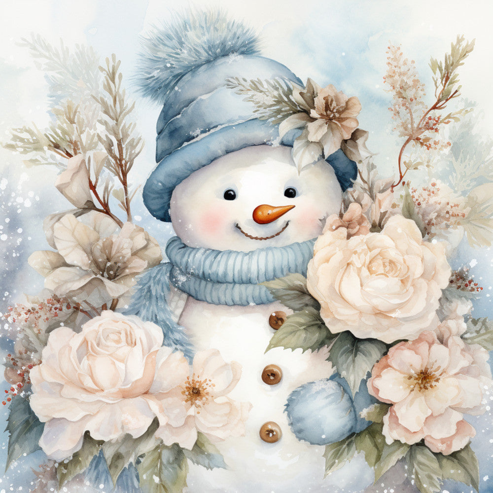Classic Snowman Fabric Panel 67