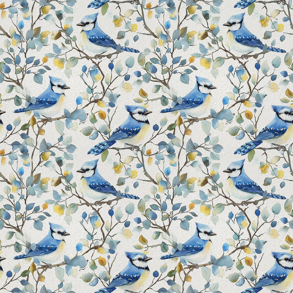 Songbird Branches Pattern 5 Minky Fabric