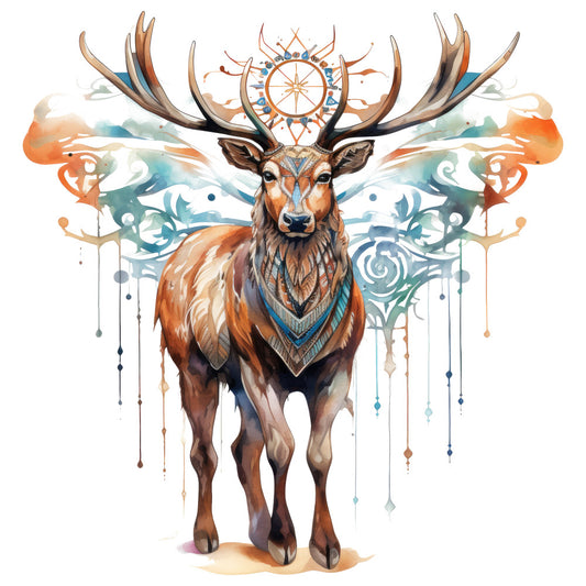 Life Of Native American Fabric Panel 4