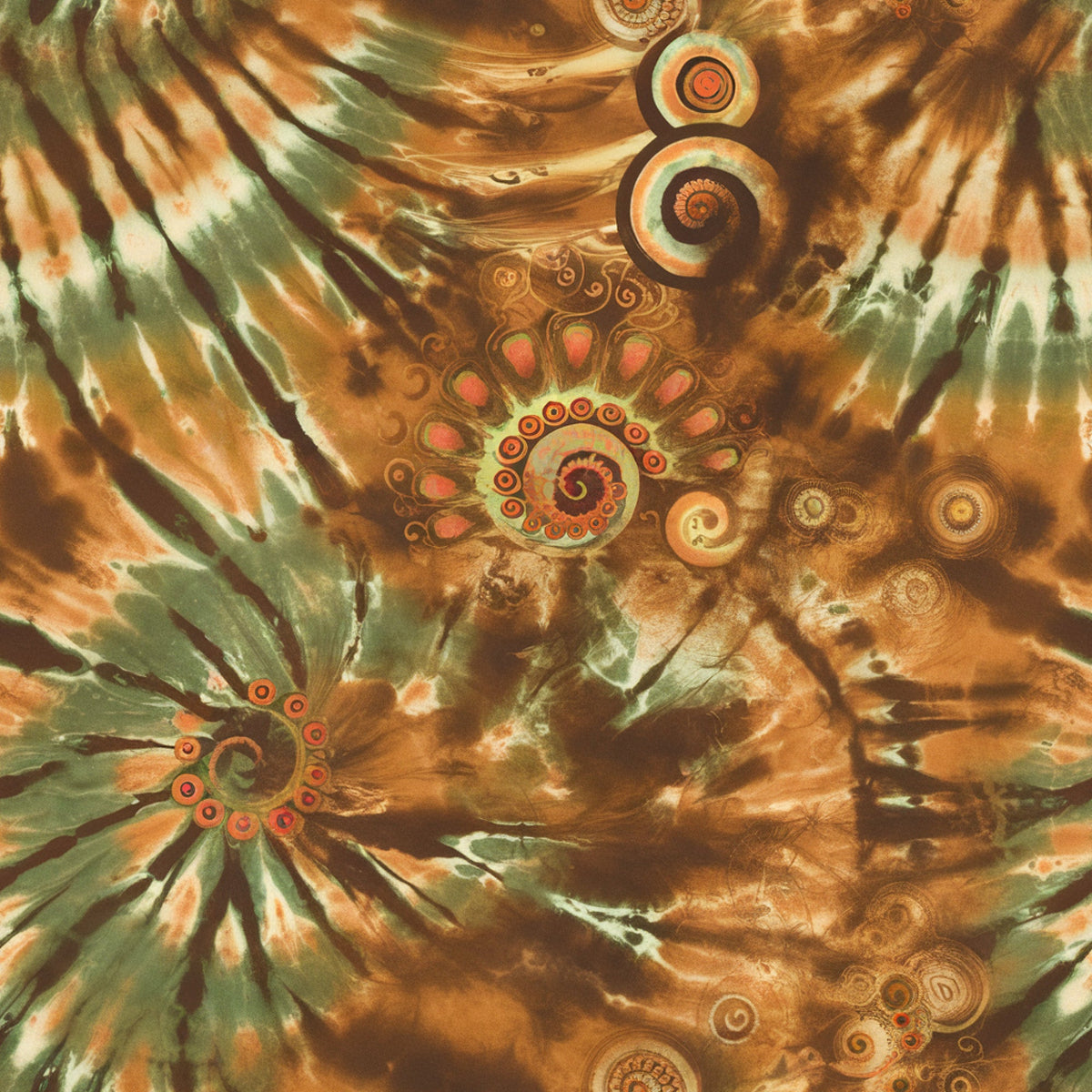 Psychedelic Swirl Pattern 14 Minky Fabric