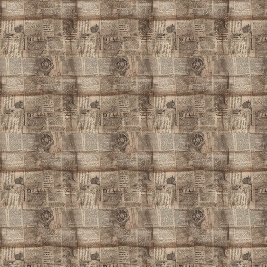 Old Newspapers Pattern 7 Quilting Cotton Fabric