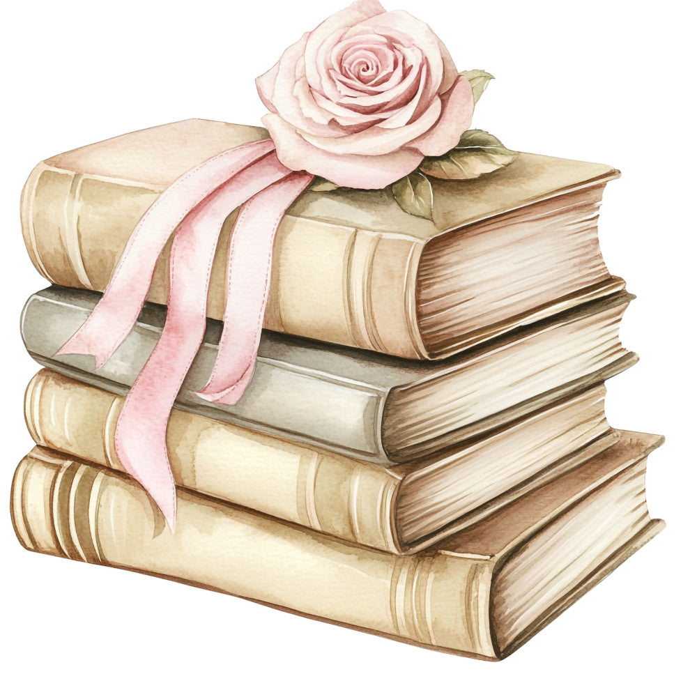 Shabby Chic Books Fabric Panel 9