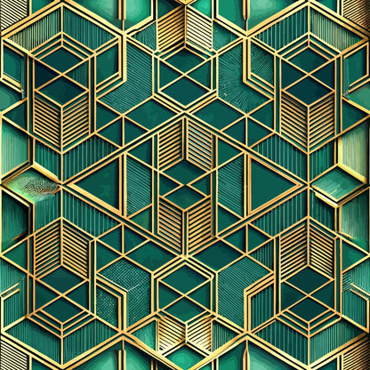 Gilded Gatsby Pattern 38 Minky Fabric