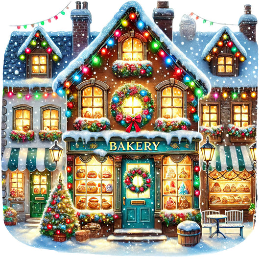 Christmas Villages Fabric Panel 78