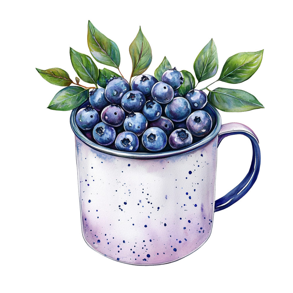 Blueberry Gardens Fabric Panel 33