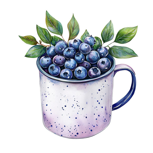 Blueberry Gardens Fabric Panel 33