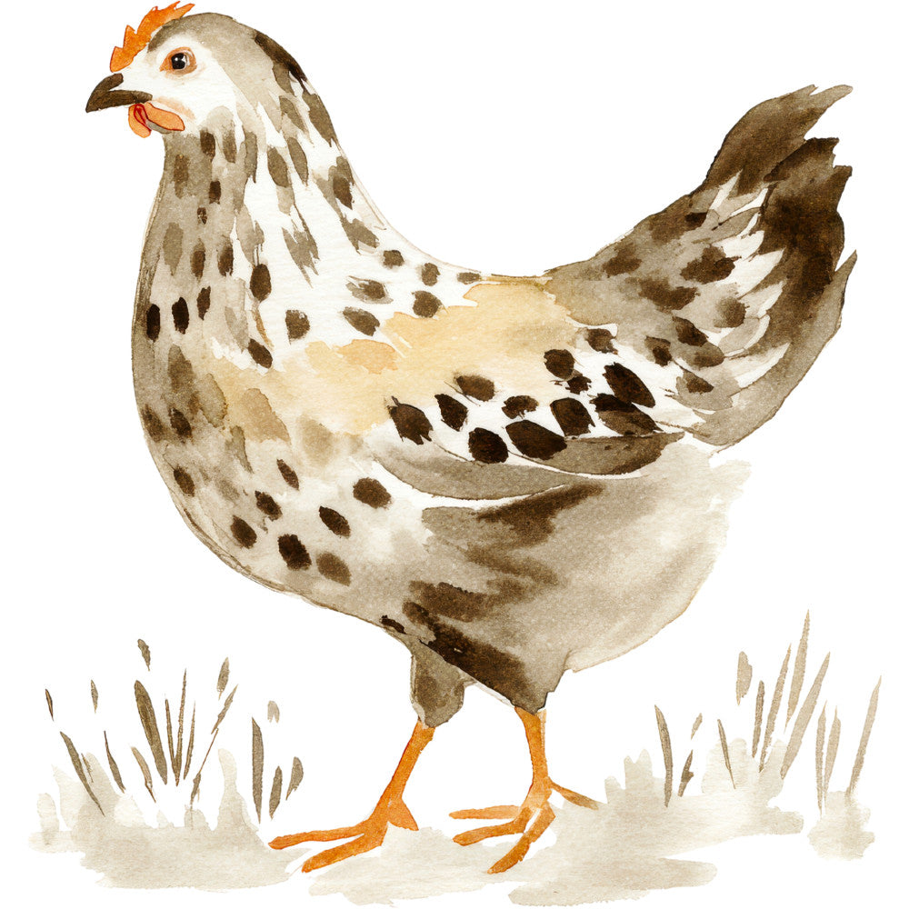 Rustic Barnyard Birds Fabric Panel 42