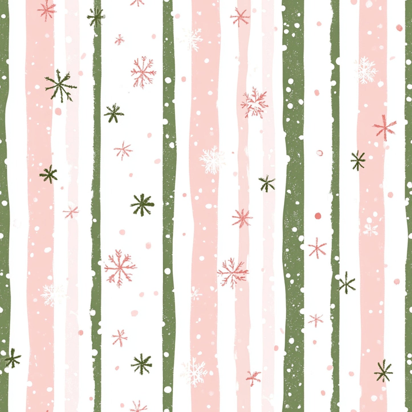 Sweet Pink Christmas Pattern 4 Quilting Cotton Fabric