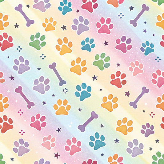Dog Paws Pattern 7 Quilting Cotton Fabric