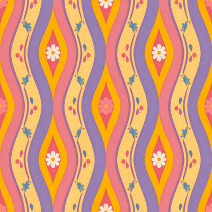 Carnival Garden Glow Pattern 24 Minky Fabric