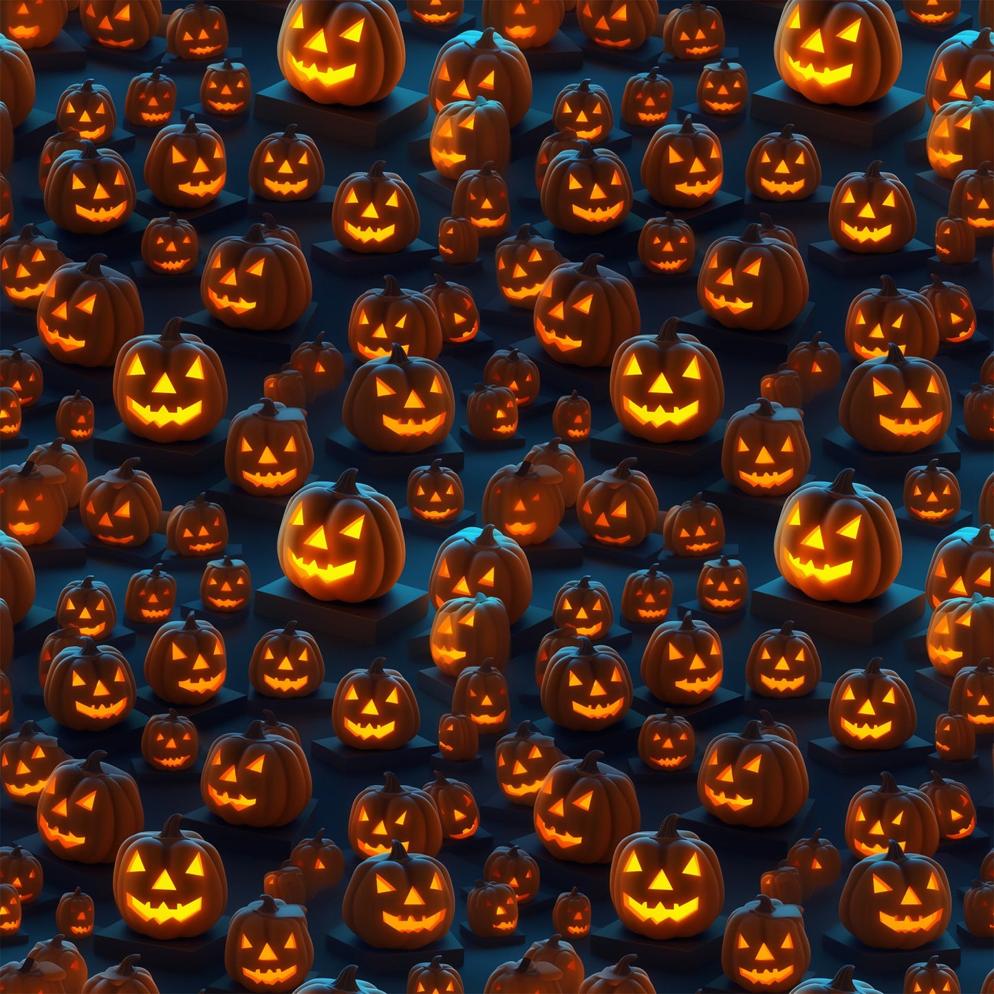 Scary Halloween Pattern 9 Quilting Cotton Fabric