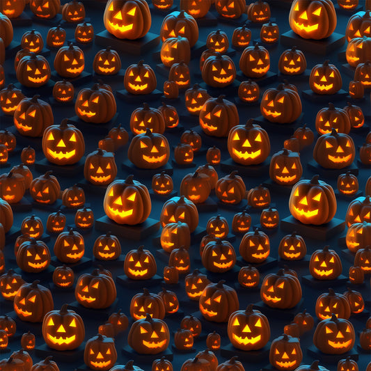 Scary Halloween Pattern 9 Quilting Cotton Fabric