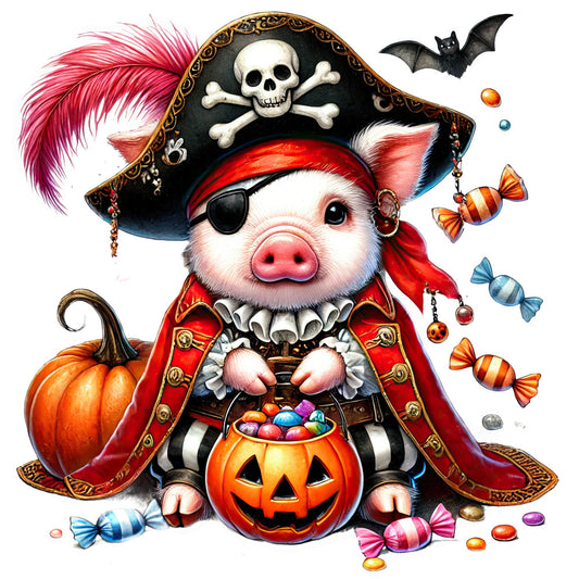 Halloween Wonder Animals Fabric Panel 56