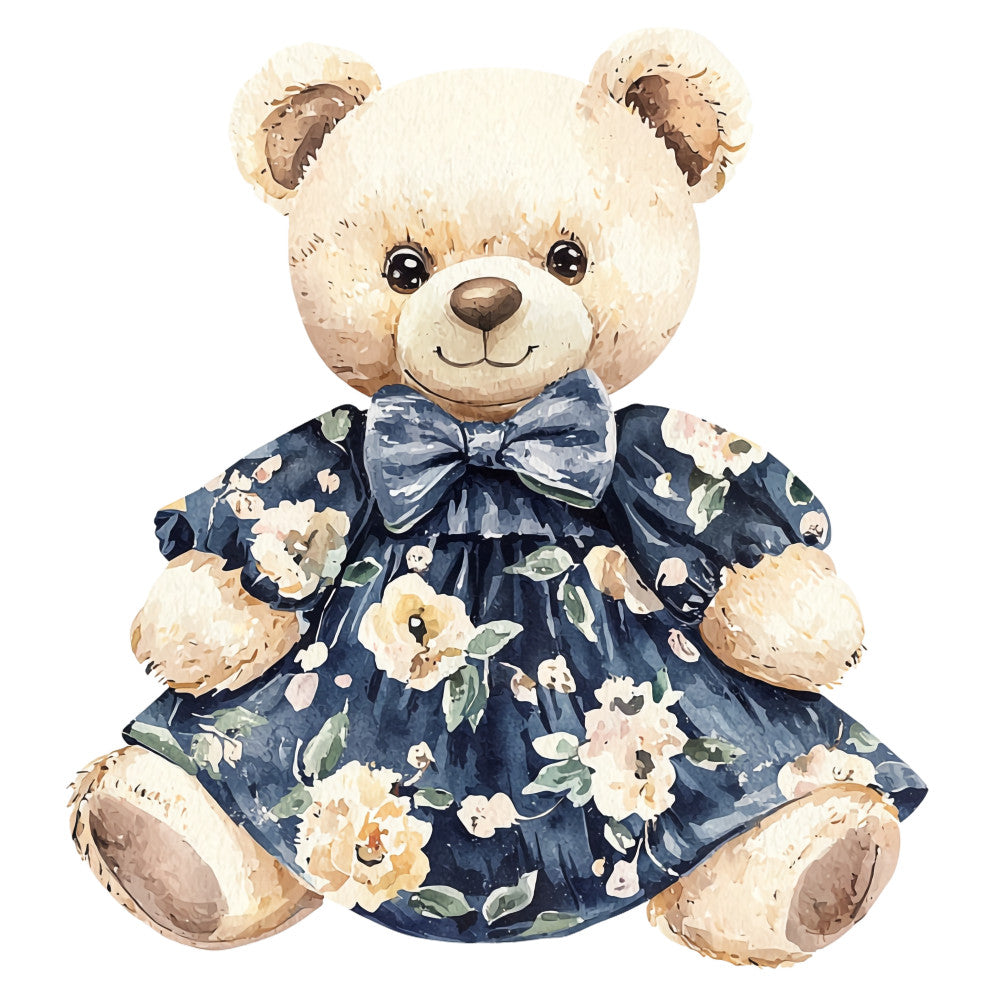 Classic Teddy Bear Fabric Panel 6
