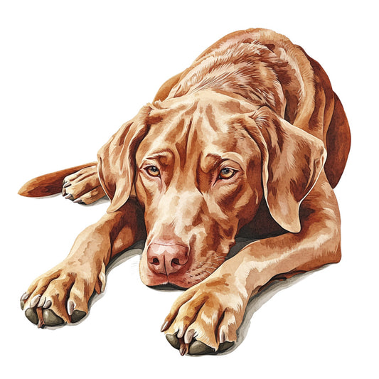 brown dog, chocolate brown, tan, cream, rust, dog portrait, realistic dog, hunting dog, retriever, animal illustration, wildlife, dog lover, pet themed, portrait style, detailed artwork, realistic illustration, rustic style, traditional art, dog breed, canine, animal art, home decor, wall art, decorative panel, dog enthusiast gift, nature inspired, warm tones, earthy colors, artistic rendering