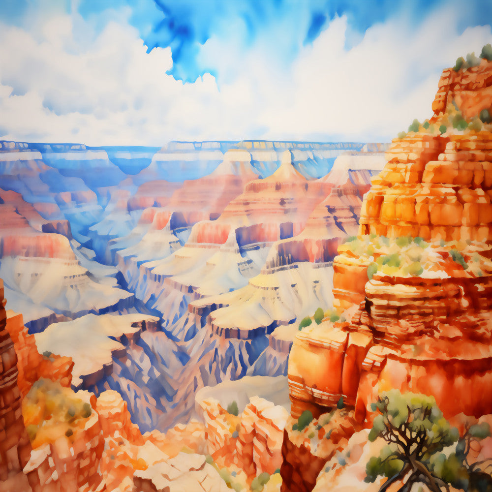 Grand Canyon Landscape Fabric Panel 10