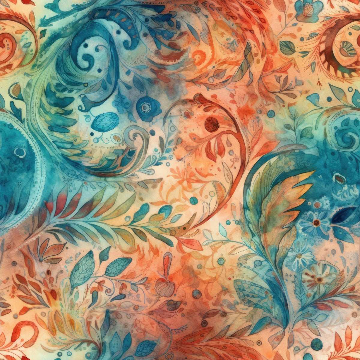 Paisley Reverie Pattern 3 Minky Fabric