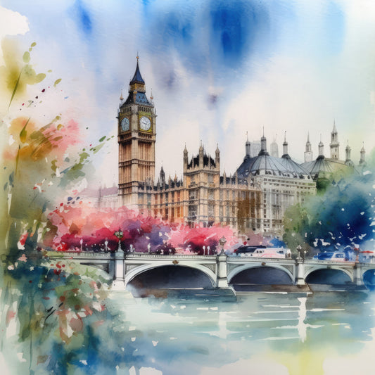 London In Summer Fabric Panel 11