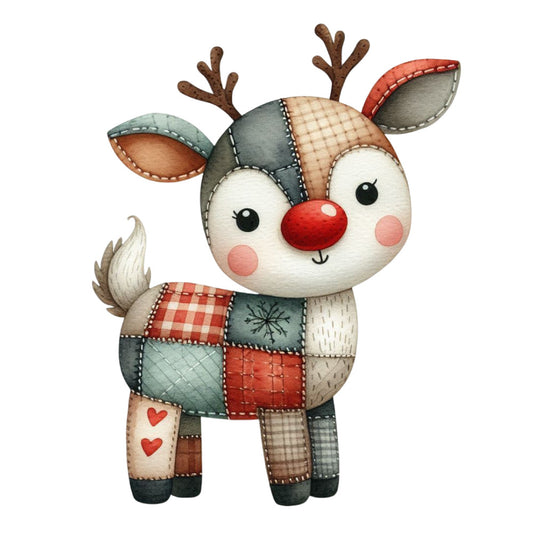 Christmas Patchwork Fabric Panel 2