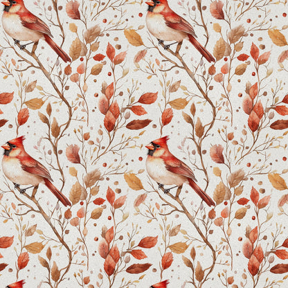 Red Cardinals Pattern 3 Quilting Cotton Fabric