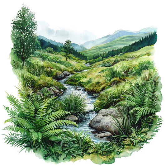 Landscapes of Scotland Fabric Panel 4