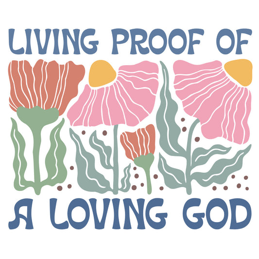Christian Boho Flowers Fabric Panel 8