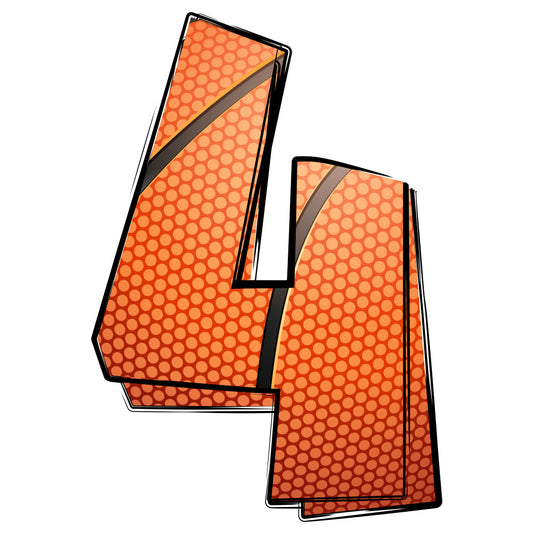Basketball Doodles Alphabet Fabric Panel 27