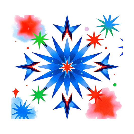 Patriotic Stars Fabric Panel 11