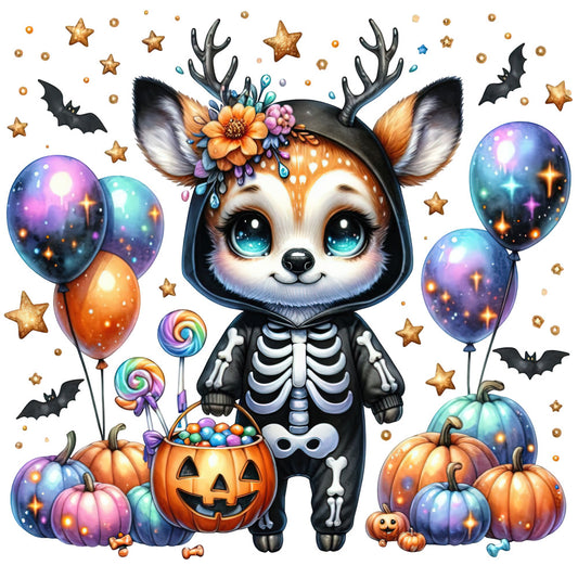 Halloween Wonder Animals Fabric Panel 137