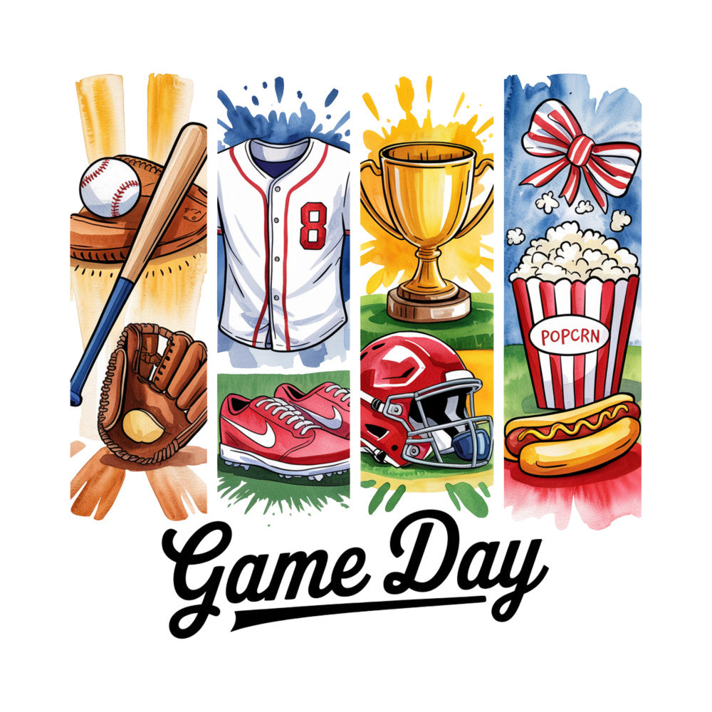 Baseball Brushstroke Fabric Panel 1