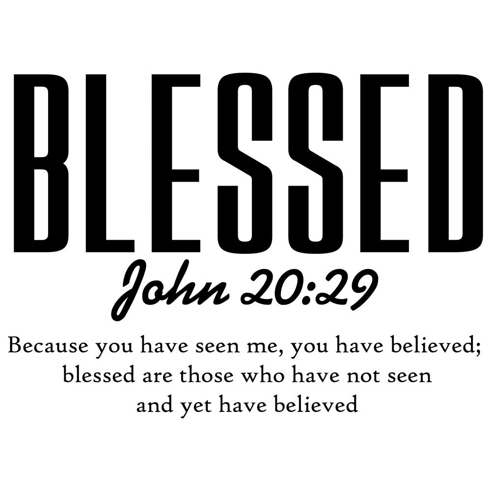 Black Letters Bible Verse Fabric Panel 5