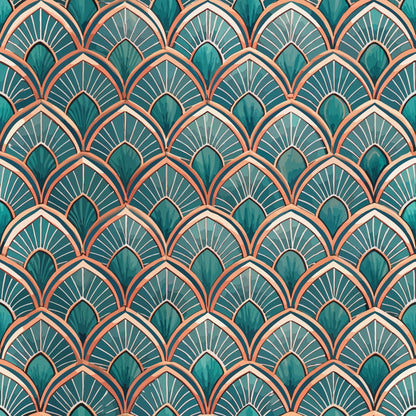 Art Deco Pattern 43 Quilting Cotton Fabric