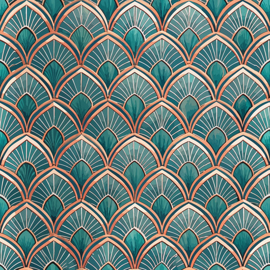 Art Deco Pattern 43 Quilting Cotton Fabric