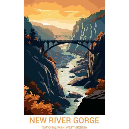 National Parks Posters Fabric Panel 31