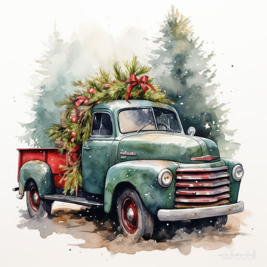 A Country Christmas Fabric Panel 86