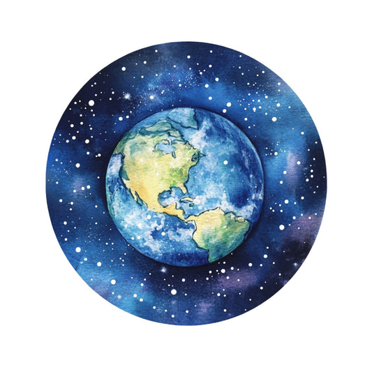 navy blue, deep blue, starry night, earth tones, yellow-green, light blue, cosmic, celestial, stars, globe, world map, planet earth, space, galaxy, constellation, night sky, geography, educational, modern, whimsical, dreamy, outer space, continents, oceans, nature theme, wanderlust, travel inspired, wall hanging, home decor, children's fabric