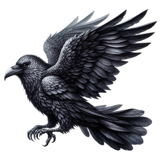 Gothic Raven Fabric Panel 12