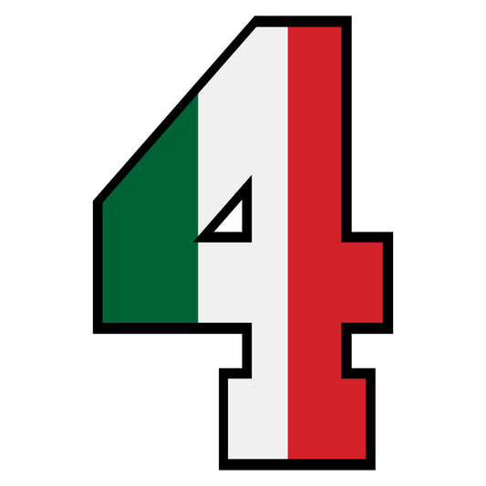 mexican flag, green white red, tricolor stripes, number four, numerical design, patriotic colors, fabric panel, quilting cotton, craft material, sewing project, applique design, bold colors, geometric pattern, educational fabric, children's learning, alphabet series, bright colors, cotton blend, diy crafting, festive colors