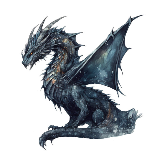 Gothic Dragons Fabric Panel 6