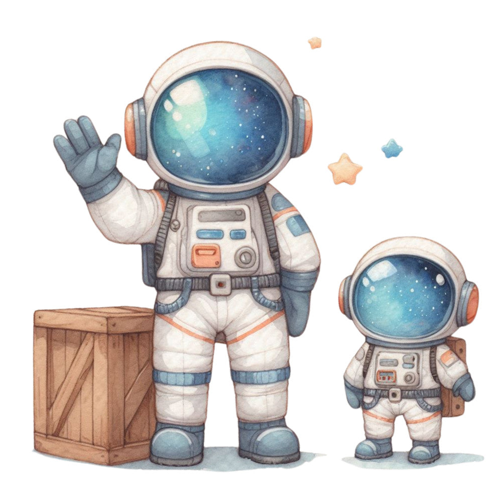 Cute Little Astronaut Fabric Panel 7