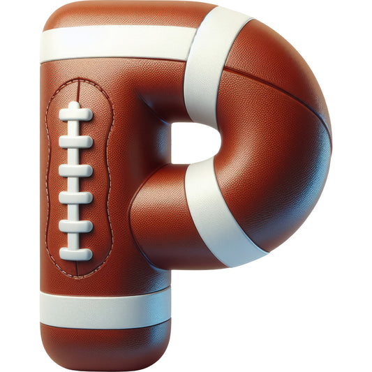 Football Alphabet Fabric Panel 24