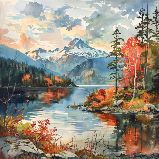 Washington Travel Art Fabric Panel 7