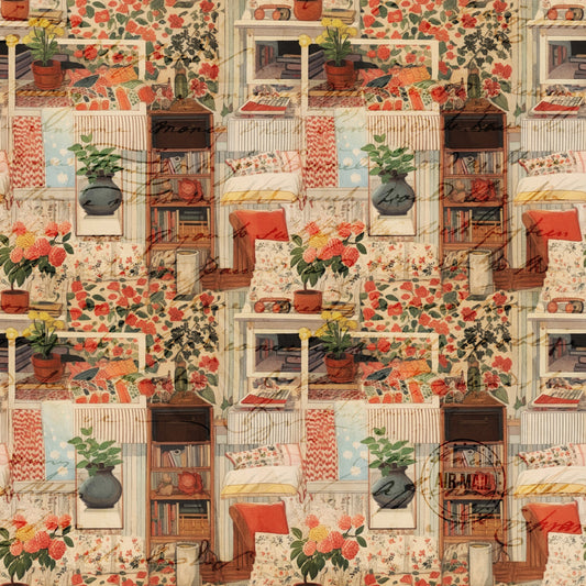 Cottagecore Scrapbook Pattern 10 Quilting Cotton Fabric
