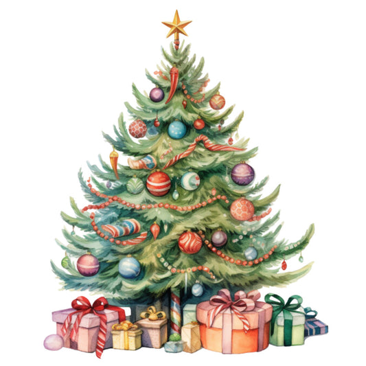 A Retro Christmas Fabric Panel 17