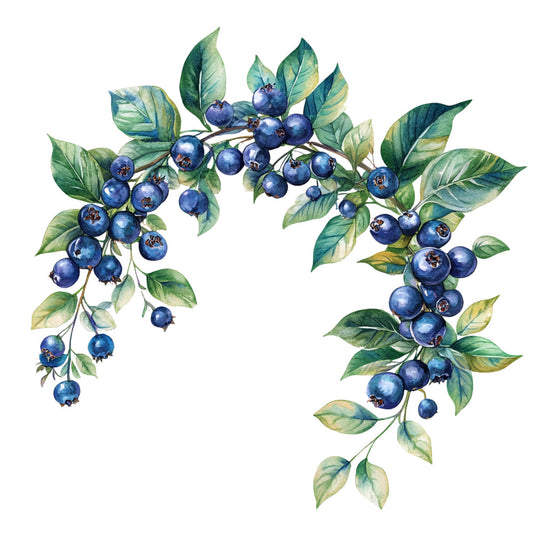 Blueberry Gardens Fabric Panel 11